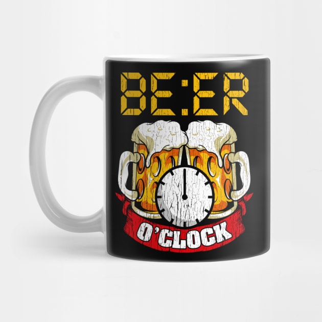 Beer O'Clock Drinking Humor Funny Quotes Sayings Gift by E